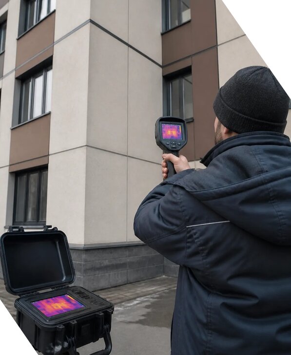 Тепловизионное обследование зданий и сооружений в Мытищах