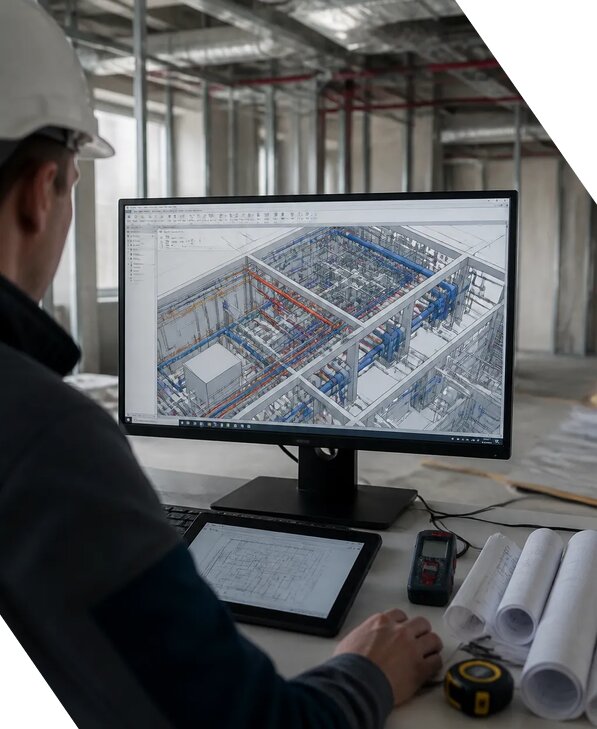 Создание BIM модели инженерных сетей для объектов в Мытищах